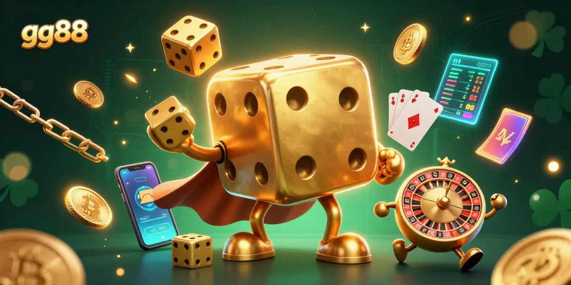 Engage in thrilling gameplay at gg88 with high-stakes golden dice and vibrant crypto elements.