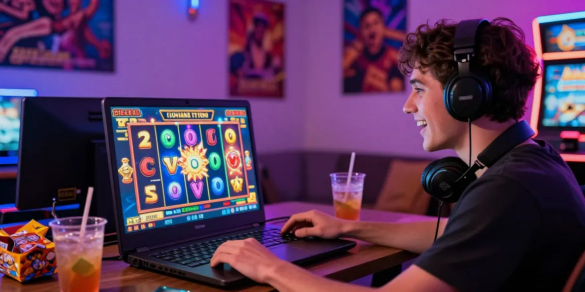 Exciting online slot gaming experience with vibrant graphics and a player enjoying their session.