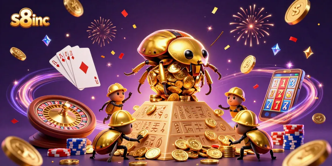 S8inc showcases an engaging online casino experience with vibrant characters and dynamic gambling elements.