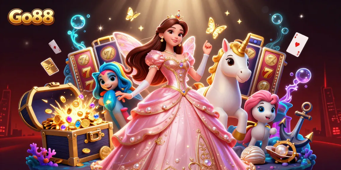 Experience Go88's enchanting casino adventure with vibrant characters and dynamic gaming elements.
