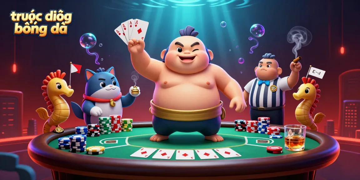 Experience trực tiếp bóng đá with dynamic game elements in a vibrant underwater scene.