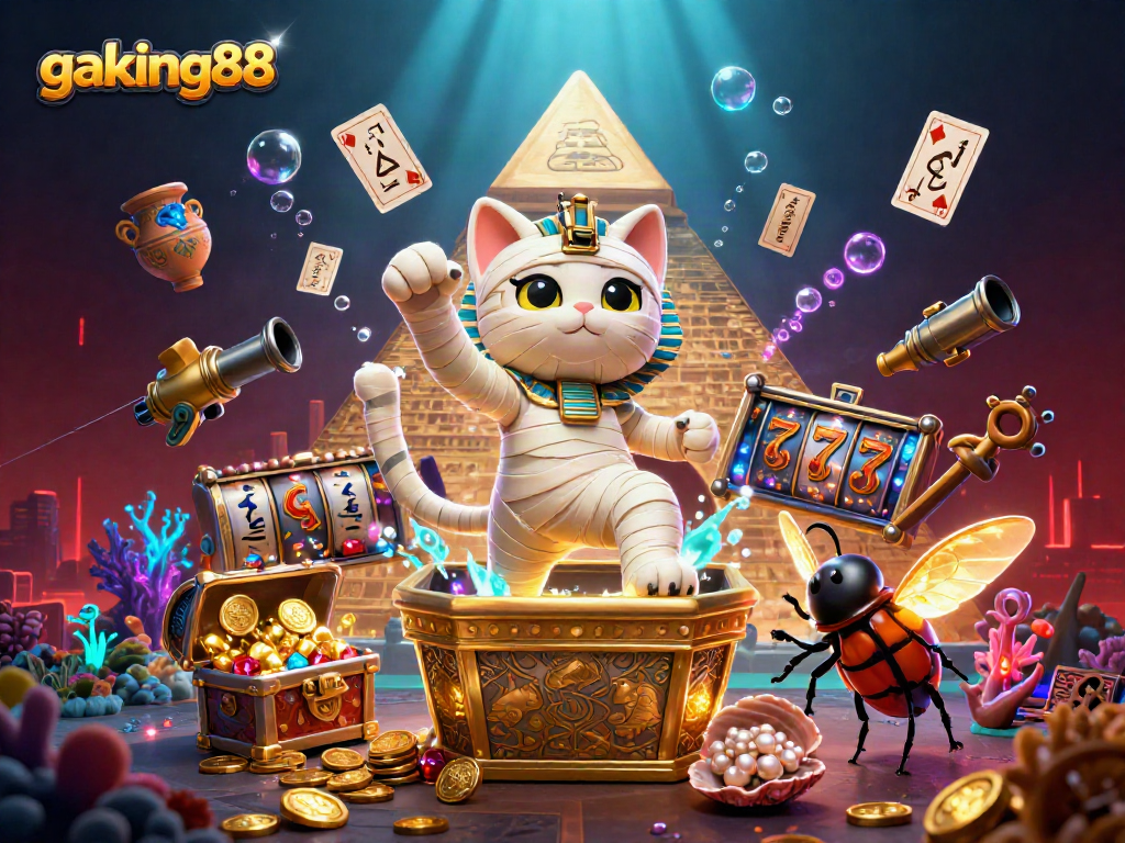 gaking88 transforms the gaming experience with vibrant casino characters and dynamic scenes