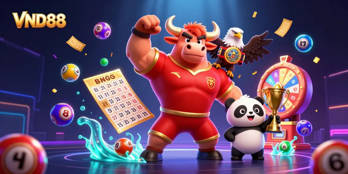 Win more with VND88 in an exciting casino scene filled with vibrant lottery elements.