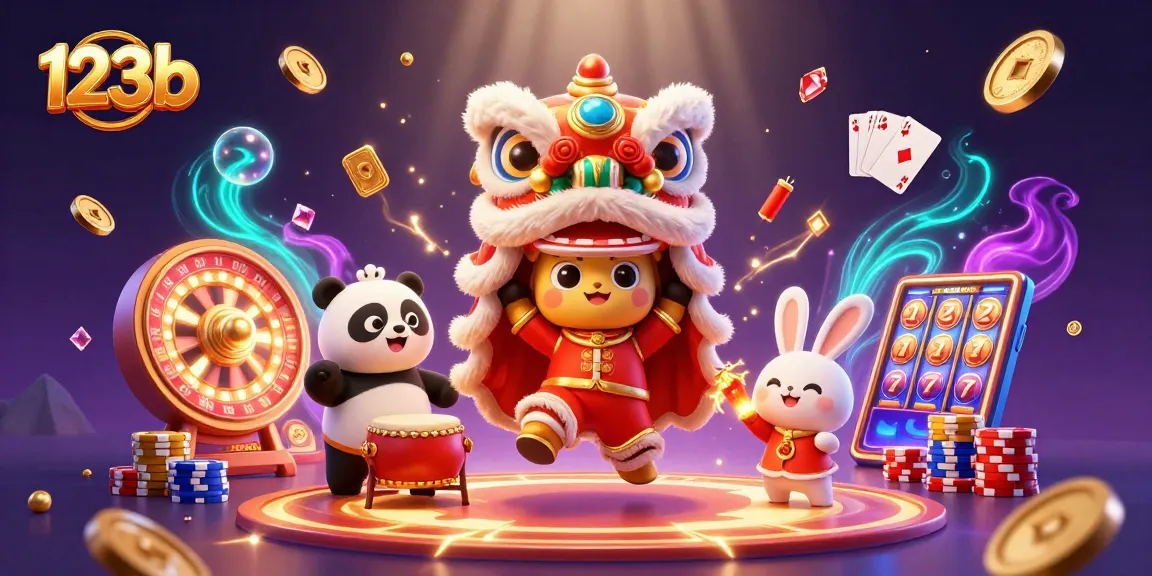 Experience the excitement of 123b as the lively lion dance graces the casino world.