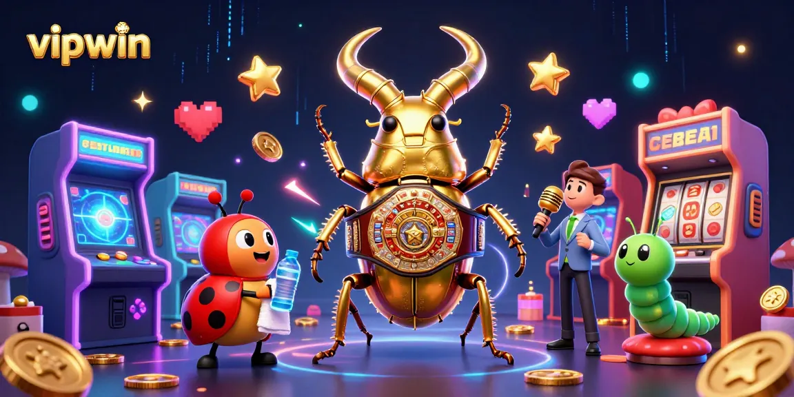 Experience thrilling wins at vipwin with a vibrant online casino atmosphere featuring unique characters.