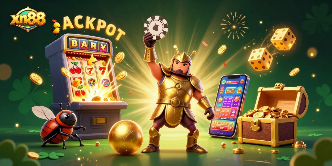 Win big at xn88 with vibrant casino excitement brought to life in dynamic 3D art.