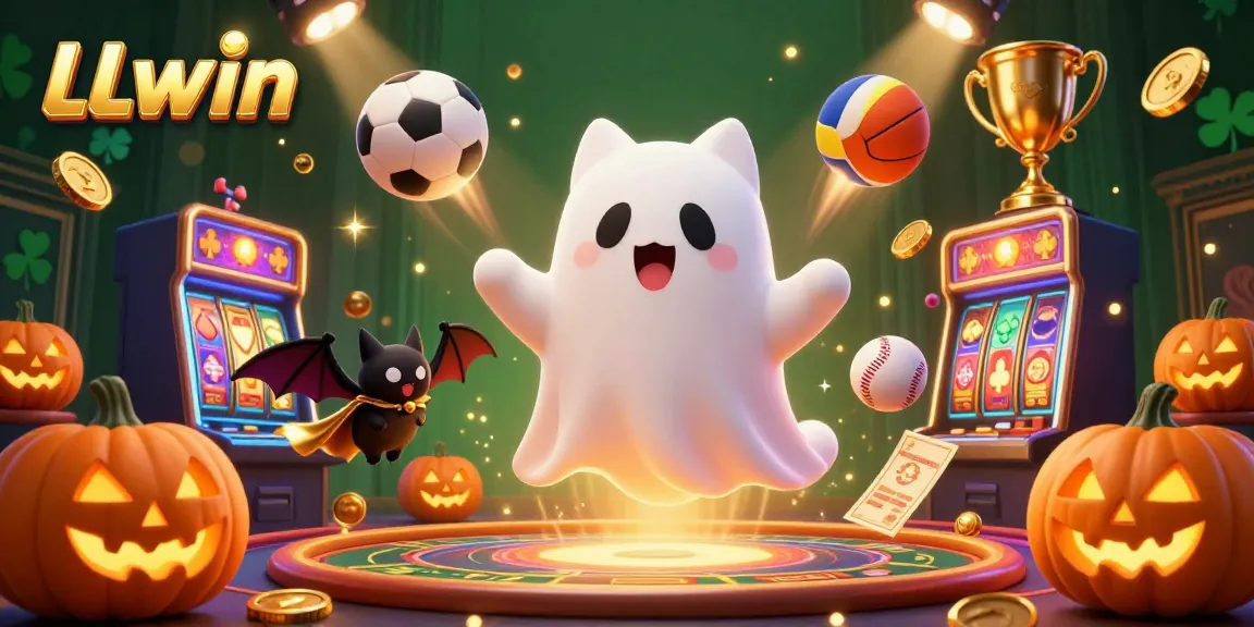 Experience LLwin's thrilling ghostly casino with lively characters and dynamic betting elements.