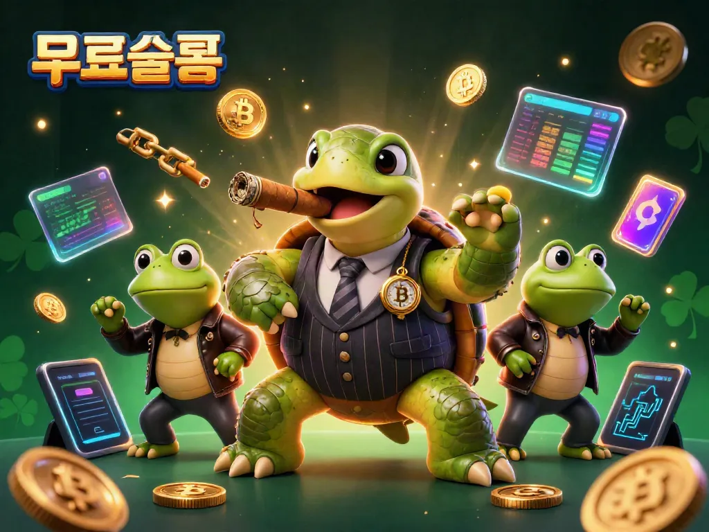 Play free slots with a vibrant illustration showcasing cartoon characters, coins, and casino themes.