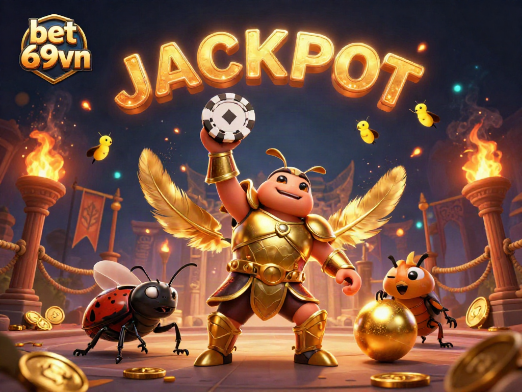 Experience the excitement of betting at bet 69vn with vibrant characters and casino elements.
