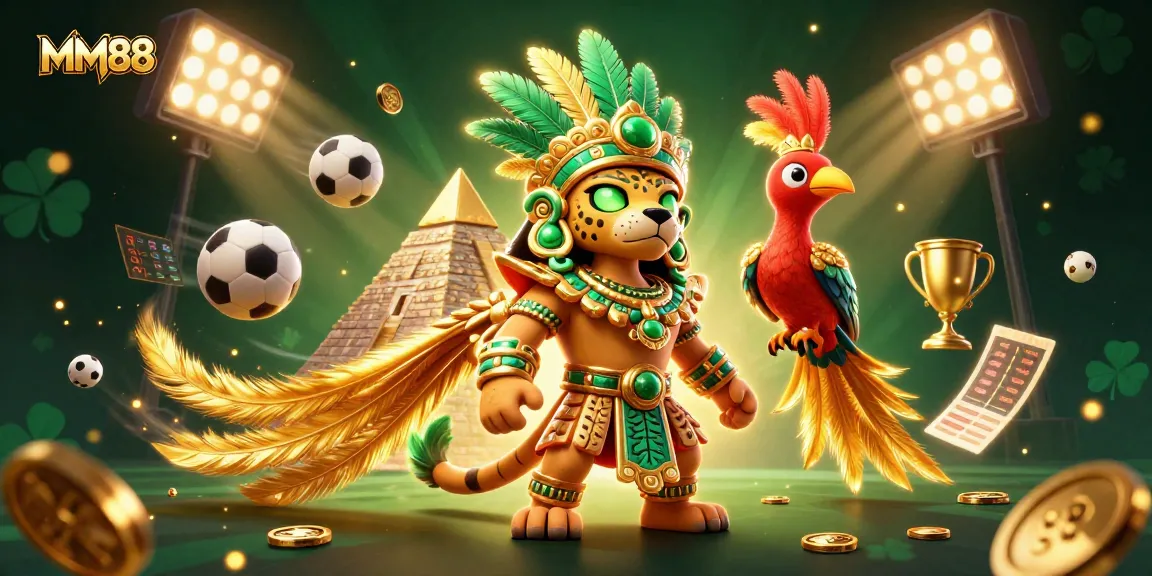 Experience MM88's thrilling gaming atmosphere with a vibrant Mayan-inspired casino scene.