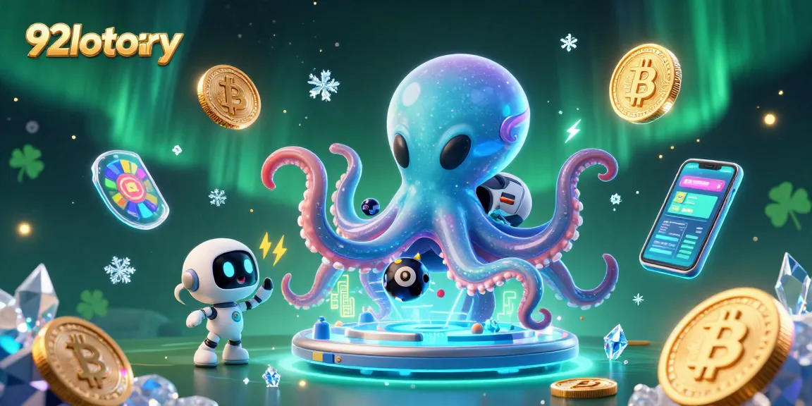 Spin the lottery with 92lottery as the entertaining alien octopus hosts an exciting game