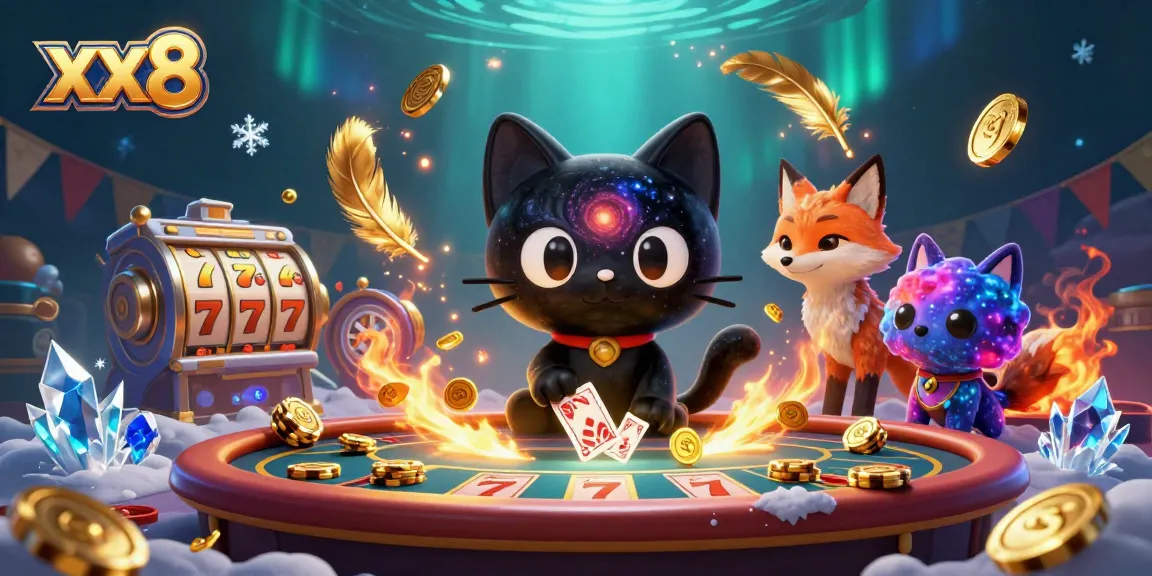 Engage in exciting experiences at xx8's cosmic casino with vibrant characters and dynamic game elements