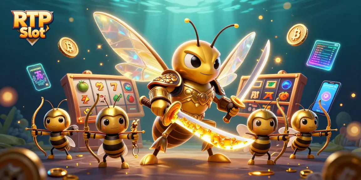 Engage with RTP Slot through vibrant, dynamic 3D casino-themed illustration showcasing unique characters and symbols.