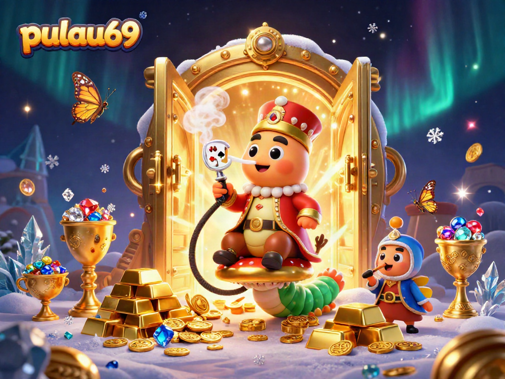 Engage in exciting gameplay with pulau69 showcasing a vibrant 3D casino scene filled with treasures.