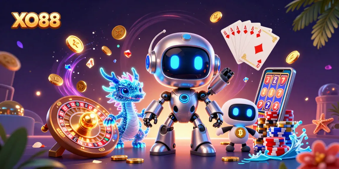 Experience the excitement at XO88 with captivating gaming action and vibrant casino elements.
