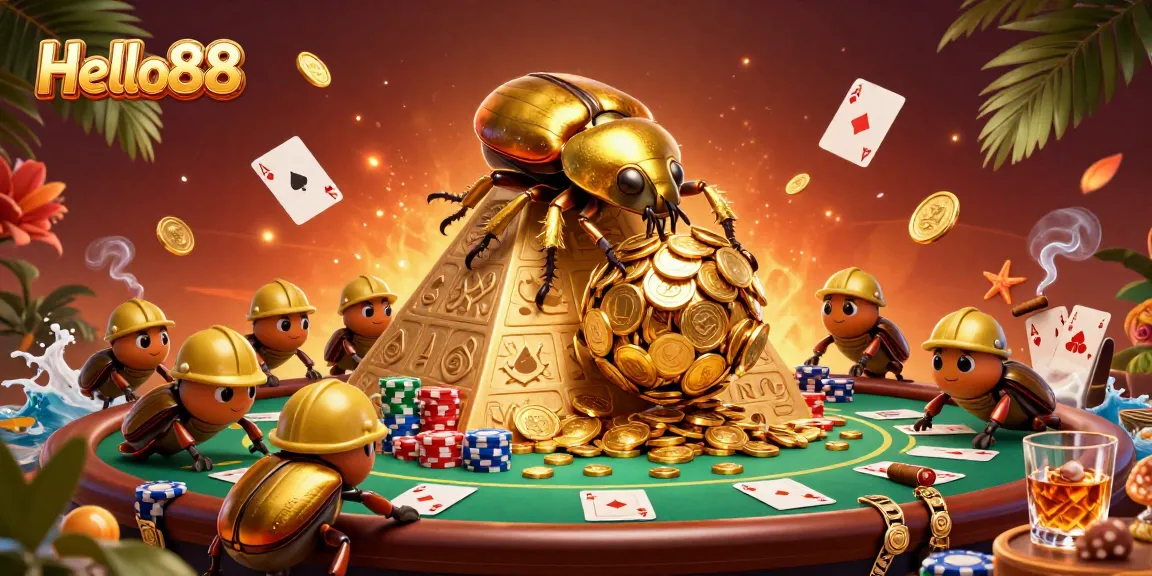 Experience the thrill of winning with Hello88 at an extravagant casino scene.