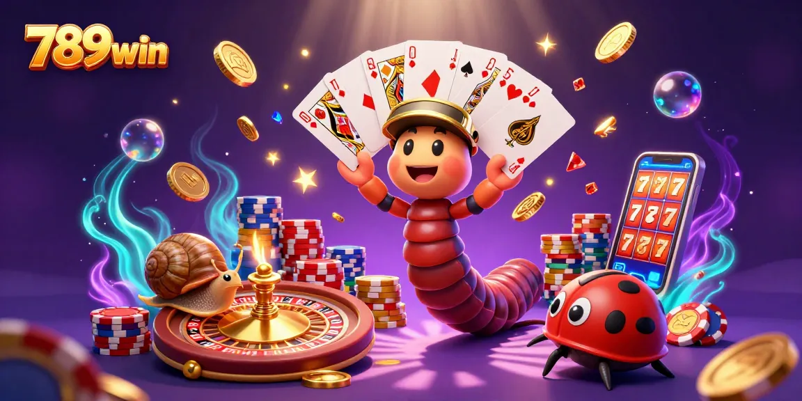 Experience excitement with 789win's vibrant casino scene featuring characters and rich gaming elements.