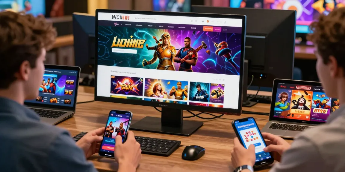Giao diện trang web E2WIN với trò chơi đa dạng và thiết kế hiện đại.
