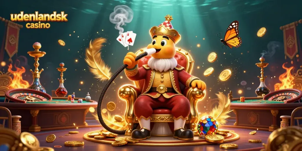 Experience the thrill of udenlandsk casino with vibrant gaming elements and characters in action.