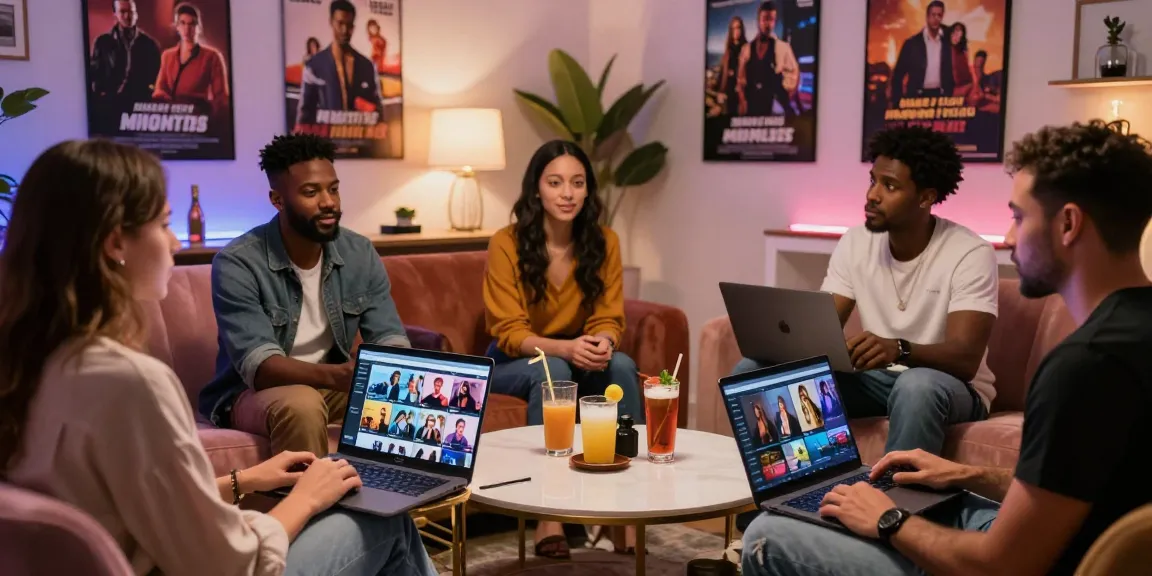 View of an engaging adult cinema discussion at https://av66th.com/ showcasing contemporary decor and popular titles.